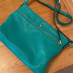 Green Kate spade crossbody purse